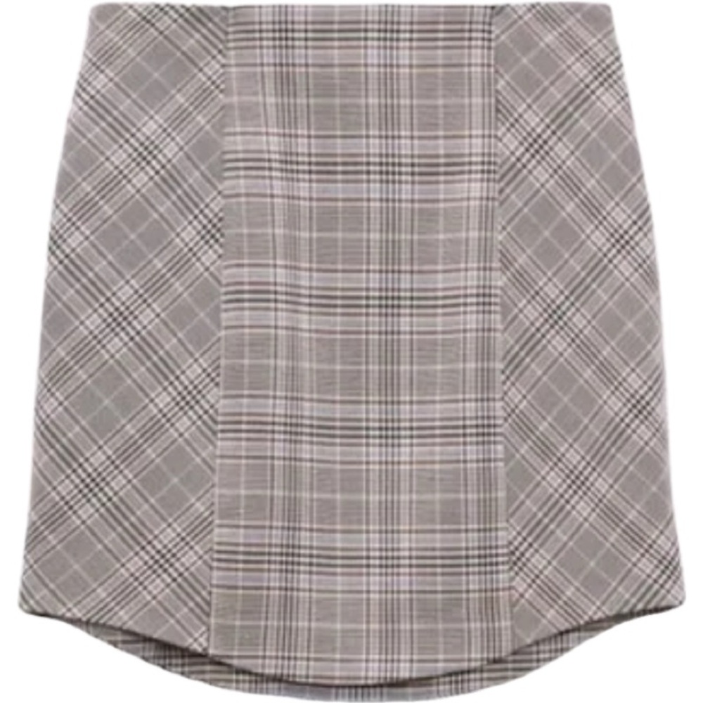 Zara Tan and Brown Pencil Mini Skirt for Work - Picture 6 of 7